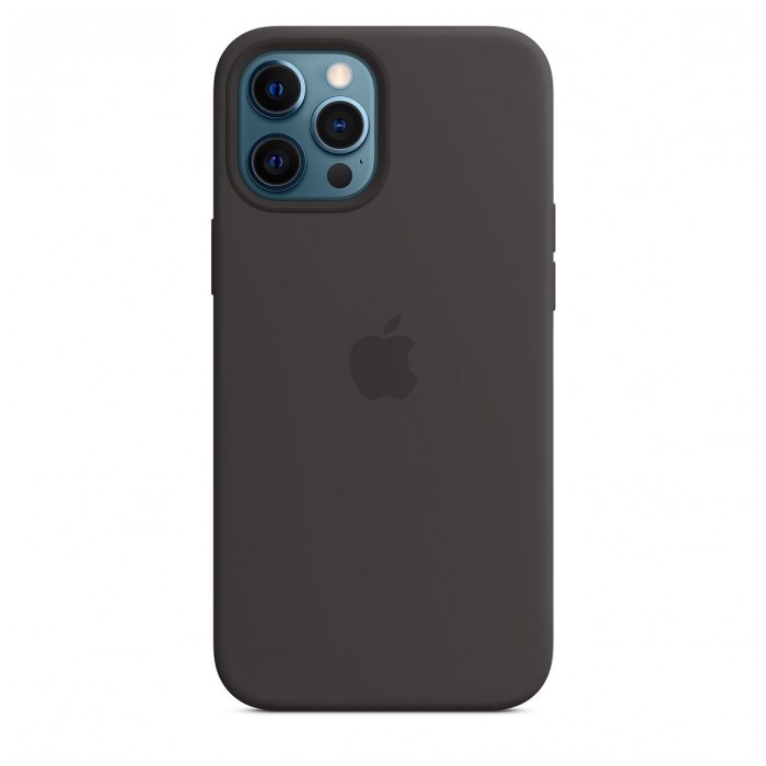картинка Чехол Apple Silicone Case for iPhone 12 Pro Max Black от магазина КомпьютерЦентр