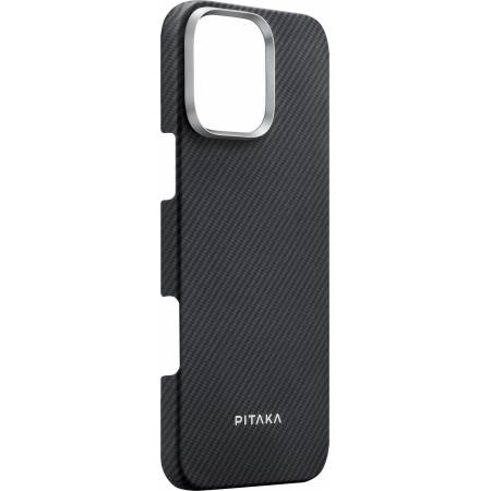 картинка Чехол PITAKA Case для iPhone 16 Pro 6.3'', Black/ Grey Ultra-Slim Case от магазина КомпьютерЦентр