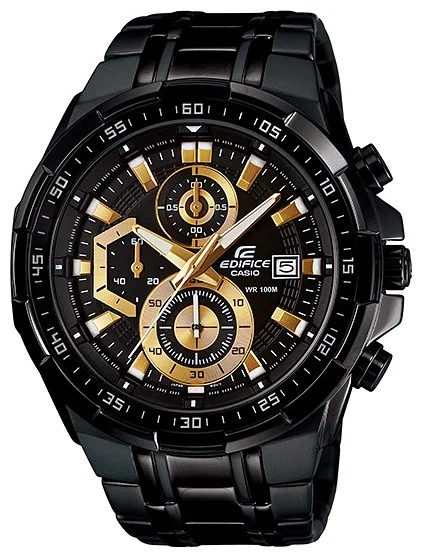 картинка Наручные часы мужские CASIO Edifice EFR-539BK-1A с хронографом от магазина КомпьютерЦентр
