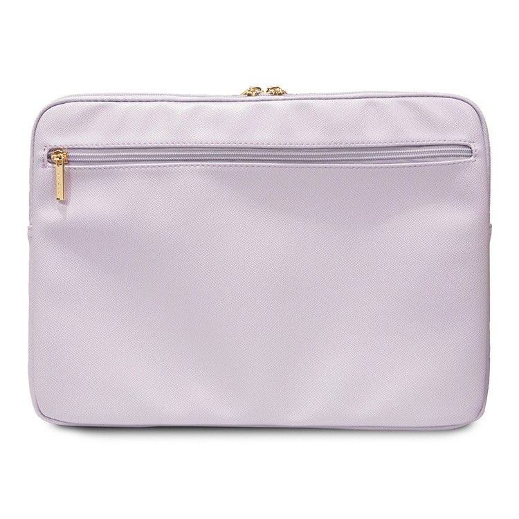 картинка Чехол Guess для ноутбуков 13''/ 14'' Sleeve PU Grained leather 4G metal logo with Zipper Purple от магазина КомпьютерЦентр