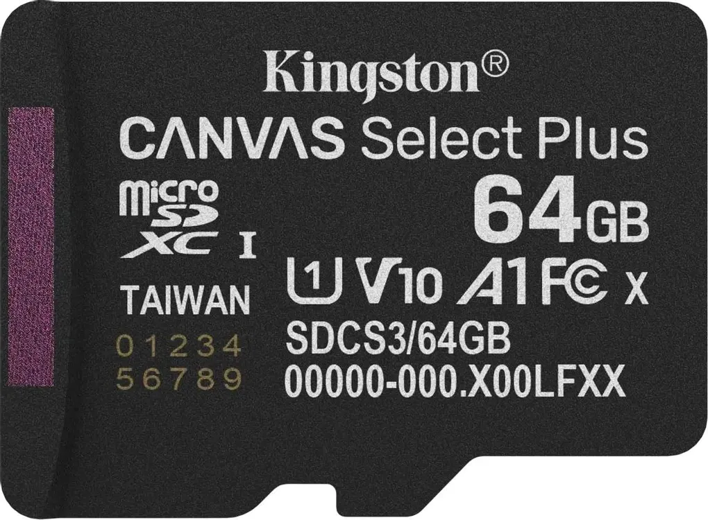 картинка Карта памяти 64Gb microSDXC Kingston Canvas Select Plus V10 A1 w/ o adapter (SDCS3/ 64GBSP) от магазина КомпьютерЦентр