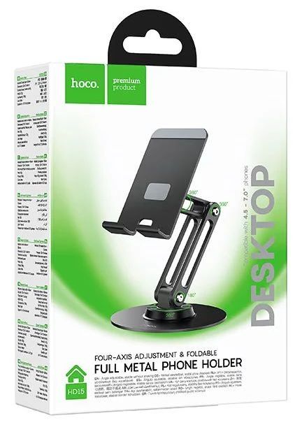 картинка Настольный Держатель HOCO HD15 Suntuoso desktop stand black от магазина КомпьютерЦентр