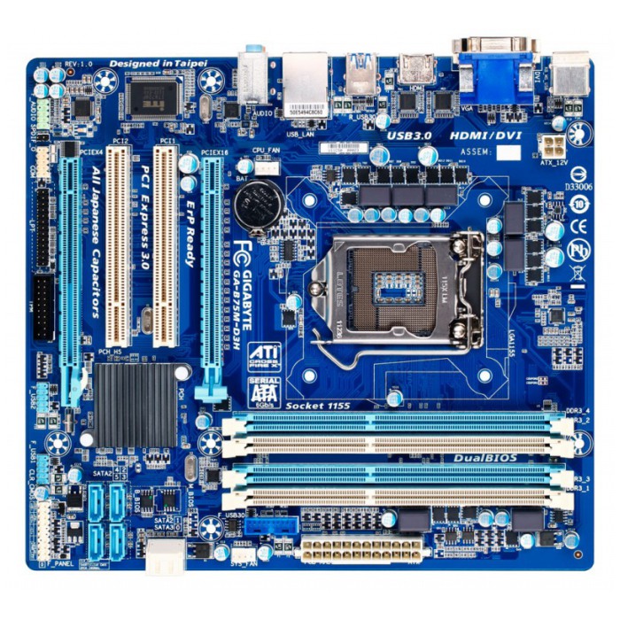 картинка Материнская плата Gigabyte GA-B75M-D3H (GA-B75M-D3H) от магазина КомпьютерЦентр