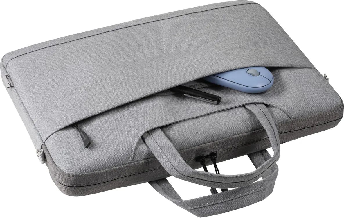 картинка Сумка для ноутбука Defender Omny 15-16'' Grey карман (26136) от магазина КомпьютерЦентр