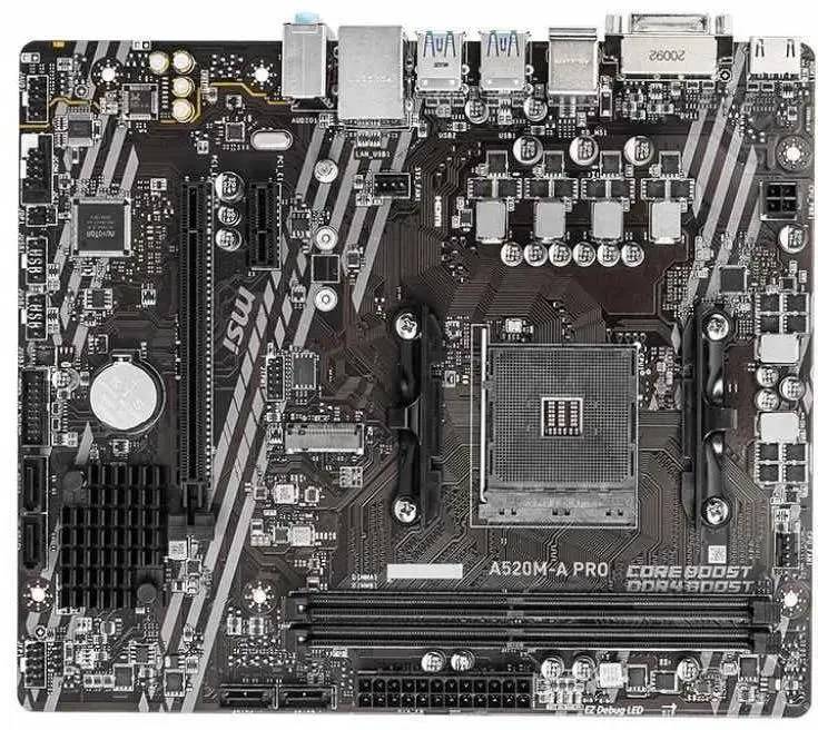 картинка Материнская плата Gigabyte A520M-A PRO Soc-AM4 A520 2xDDR4 mATX от магазина КомпьютерЦентр