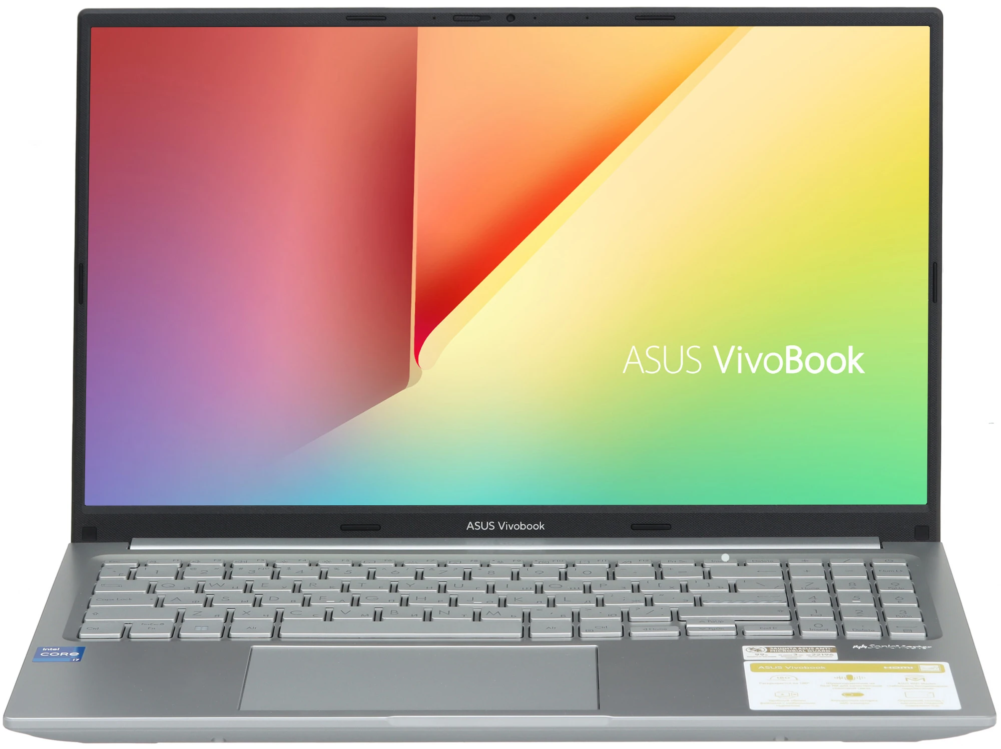 картинка Ноутбук ASUS VivoBook X1505ZA-MA395 15.6'' OLED 120Hz (2880x1620)/  Core i7-12700H/  16Gb/  512Gb SSD/  UMA/  Wi-Fi/  BT/  DOS/  Transparent Silver от магазина КомпьютерЦентр