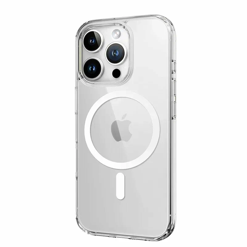 картинка Чехол ROCK Crystal Rotating Series Protection Case Magnetic iPhone 16 Pro Max Transparent от магазина КомпьютерЦентр