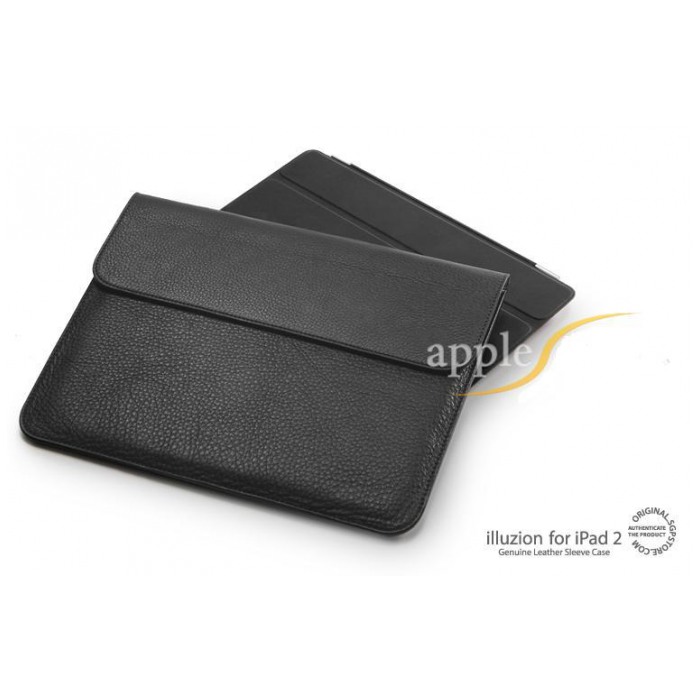 картинка Чехол SGP Leather Case illuzion Sleeve Series Black for iPad 2/iPad (SGP07635) от магазина КомпьютерЦентр