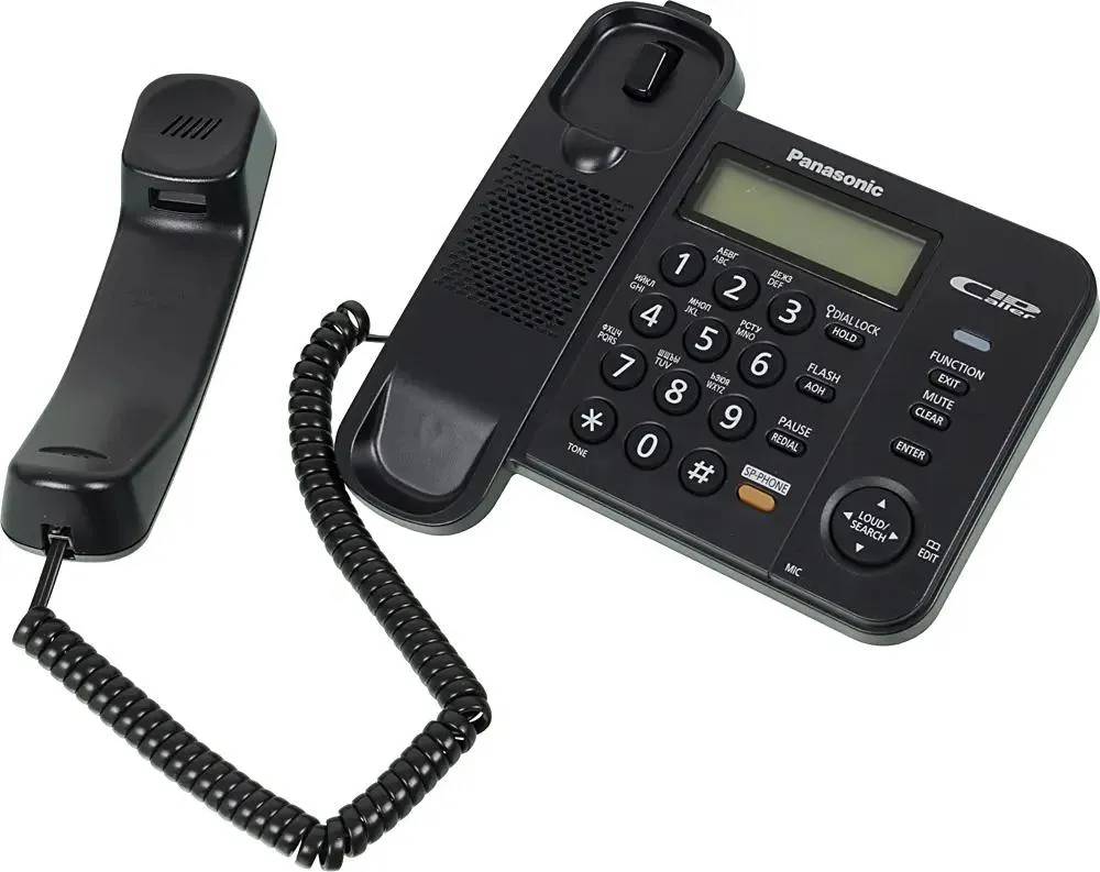 картинка Телефон Panasonic KX-TS2358RUB; Черний от магазина КомпьютерЦентр