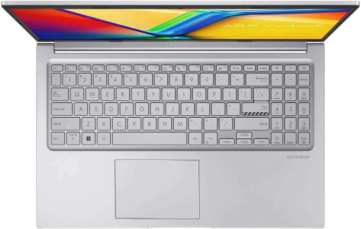 картинка Ноутбук ASUS Vivobook 15 X1504VA-BQ4056 15.6'' IPS/  Core 5 120U/  16Gb/  512Gb SSD/  Intel Graphics/  noOS/  Silver от магазина КомпьютерЦентр