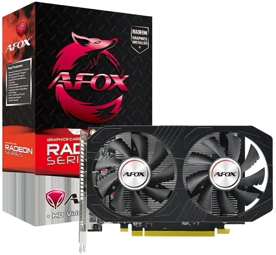картинка Видеокарта 8Gb GDDR5 AMD Radeon RX 550 Afox ATX Dual Fan (AFRX550-8192D5H4-V6) от магазина КомпьютерЦентр