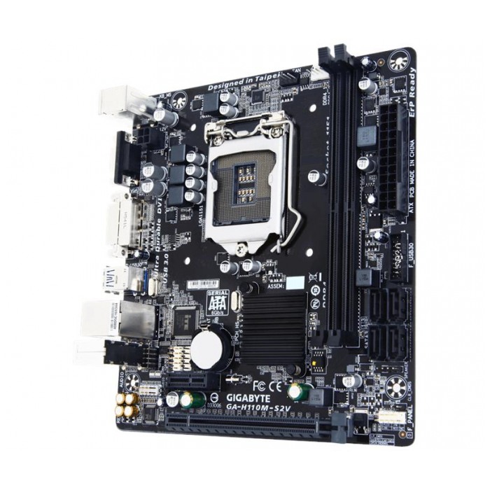 картинка Материнская плата Gigabyte GA-H110M-S2V (GA-H110M-S2V) от магазина КомпьютерЦентр