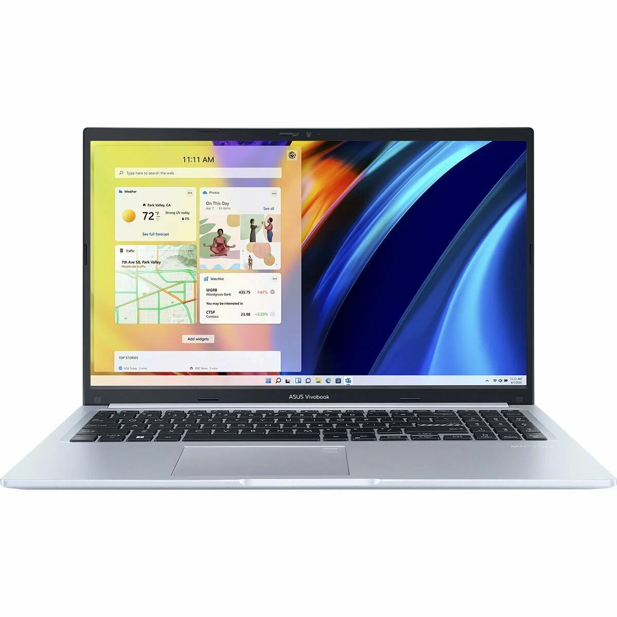 картинка Ноутбук ASUS Vivobook X1502ZA-BQ2270 15,6'' IPS (1920x1080)/  i7-12700H/  16 ГБ/  SSD 512 ГБ/  Intel Iris Xe/  DOS/  Silver (90NB0VX2-M034N0) от магазина КомпьютерЦентр
