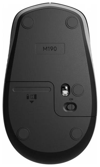 картинка Мышка Logitech M190 Wireless, Mid Gray (910-005906) от магазина КомпьютерЦентр