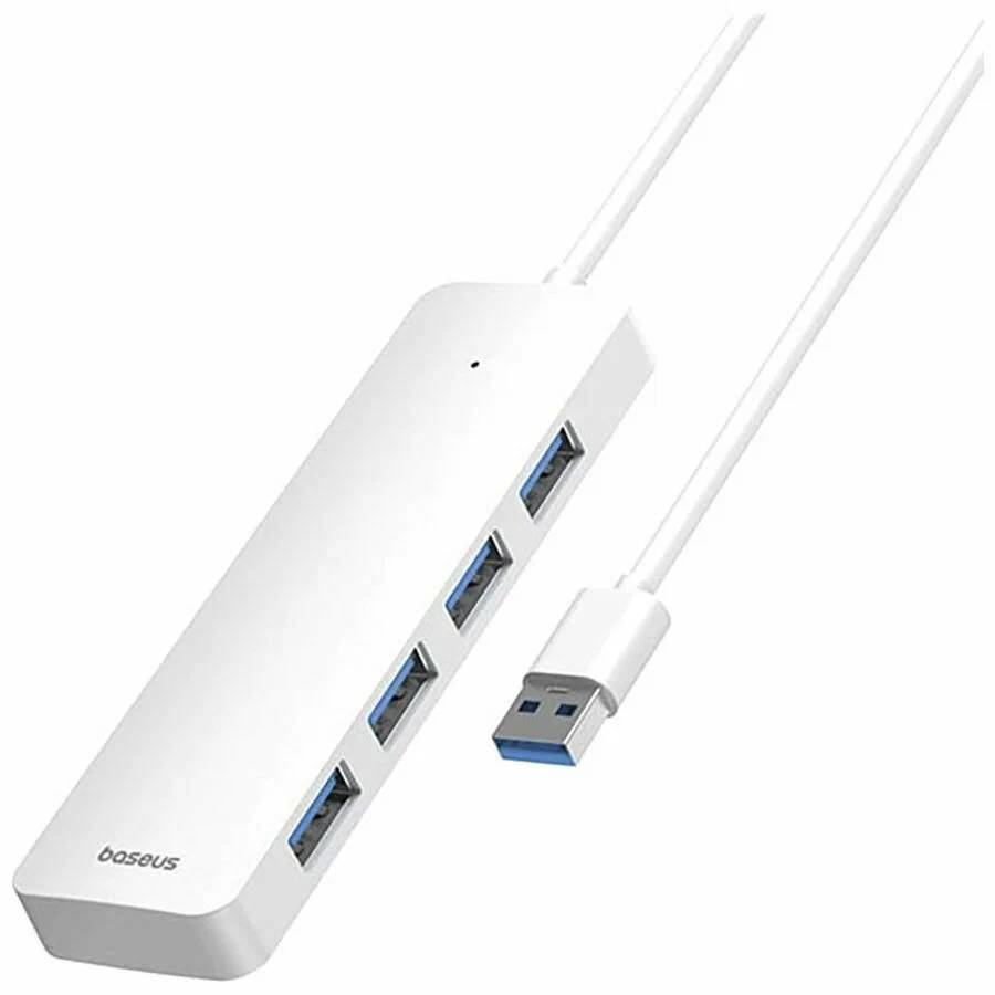 картинка HUB 4-port Baseus UltraJoy Series Moon White B0005280B211-00 от магазина КомпьютерЦентр