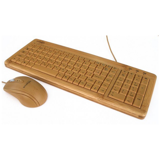 картинка Клавиатура+мышь Gembird KB-001-RUA Bambook (KB-001-RUA) от магазина КомпьютерЦентр