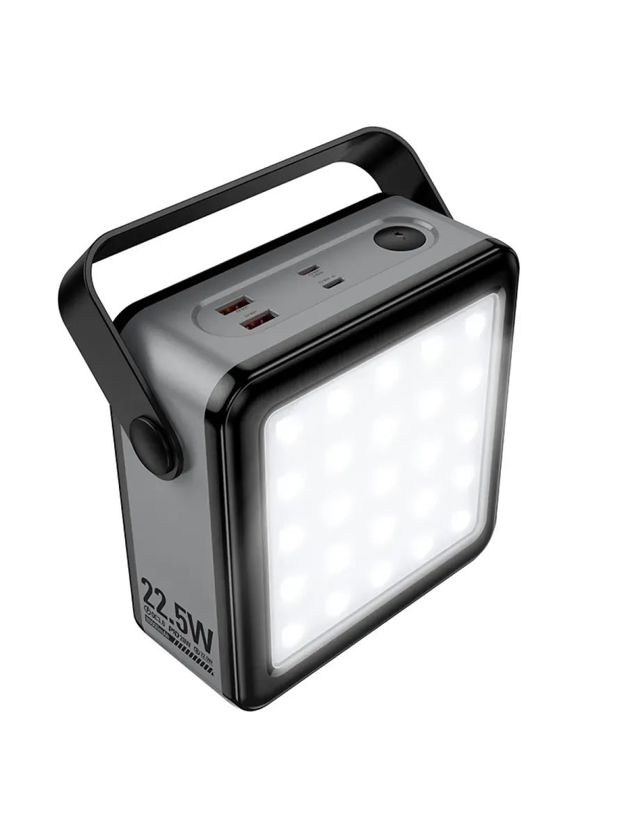 картинка Внешний аккумулятор Hoco J161 Power 22.5W+PD20W fully compatible power bank with lighting (80000mAh) black от магазина КомпьютерЦентр