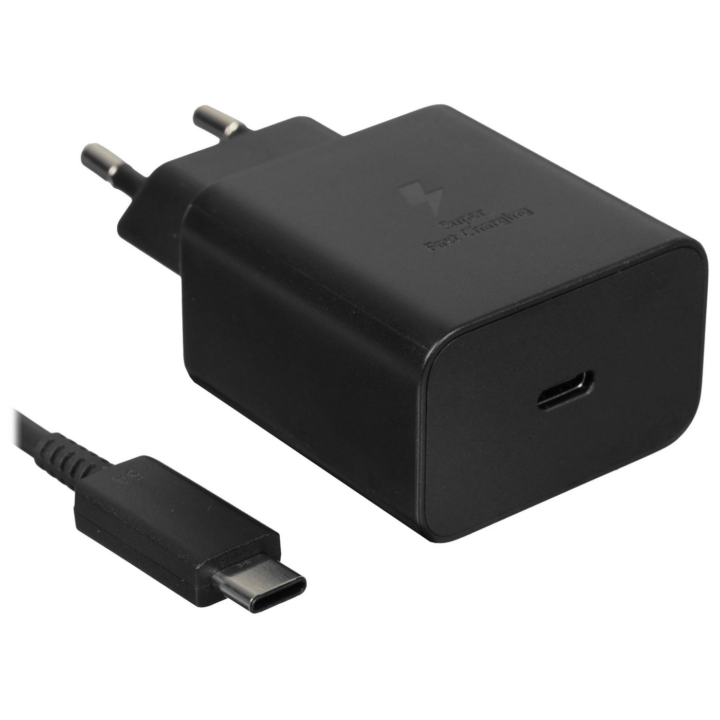 картинка Сетевое зарядное устройство Samsung 45W (EP-T4511XBEGWW) USB Type-C порт, кабель USB Type-C в комплекте, черное от магазина КомпьютерЦентр