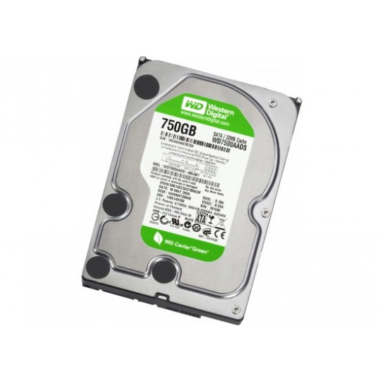 картинка Жесткий диск Western Digital 750Gb Caviar Green 32Mb 5400rpm 3.5″ (WD7500AADS) от магазина КомпьютерЦентр