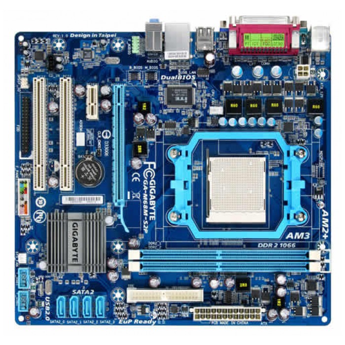 картинка Материнская плата Gigabyte GA-M68M-S2P (GA-M68M-S2P) от магазина КомпьютерЦентр