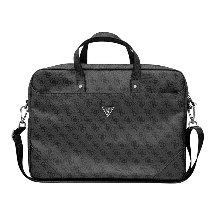 картинка Сумка Guess для ноутбуков 15''/ 16'' 4G Bag with Zipper pocket Triangle metal logo Black от магазина КомпьютерЦентр