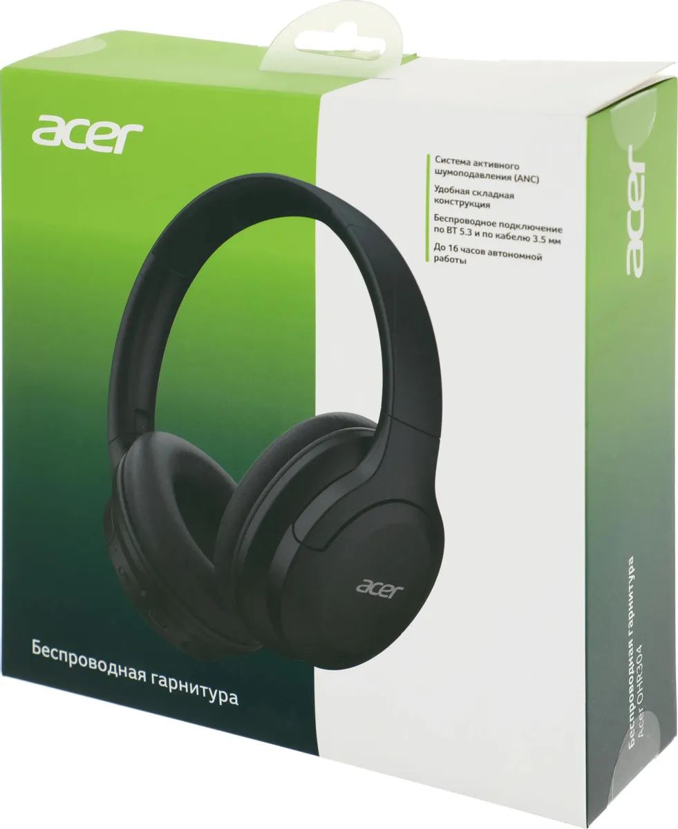 картинка Bluetooth гарнитура Acer OHR304, черный (ZL.HDSEE.00B) от магазина КомпьютерЦентр