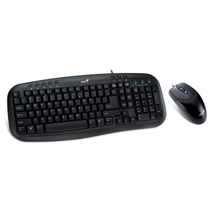 картинка Клавиатура+мышь Genius KM-200 Black USB (31330200115) от магазина КомпьютерЦентр