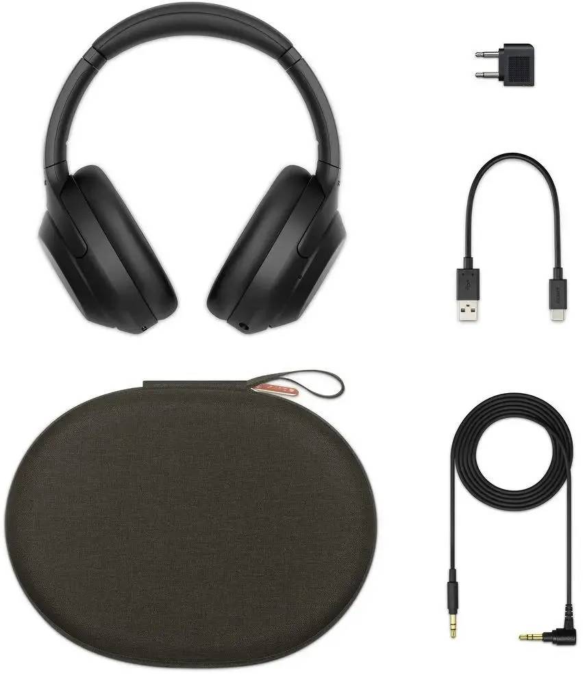 картинка Беспроводные/ проводные наушники Sony WH-1000XM4 Black от магазина КомпьютерЦентр
