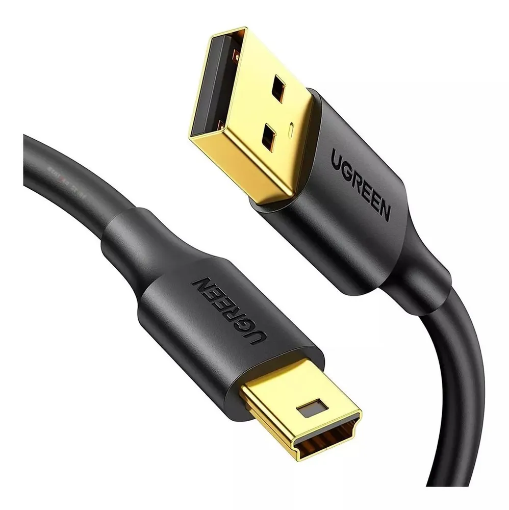 картинка Кабель USB 2.0 A->miniB 1 м UGREEN Black от магазина КомпьютерЦентр