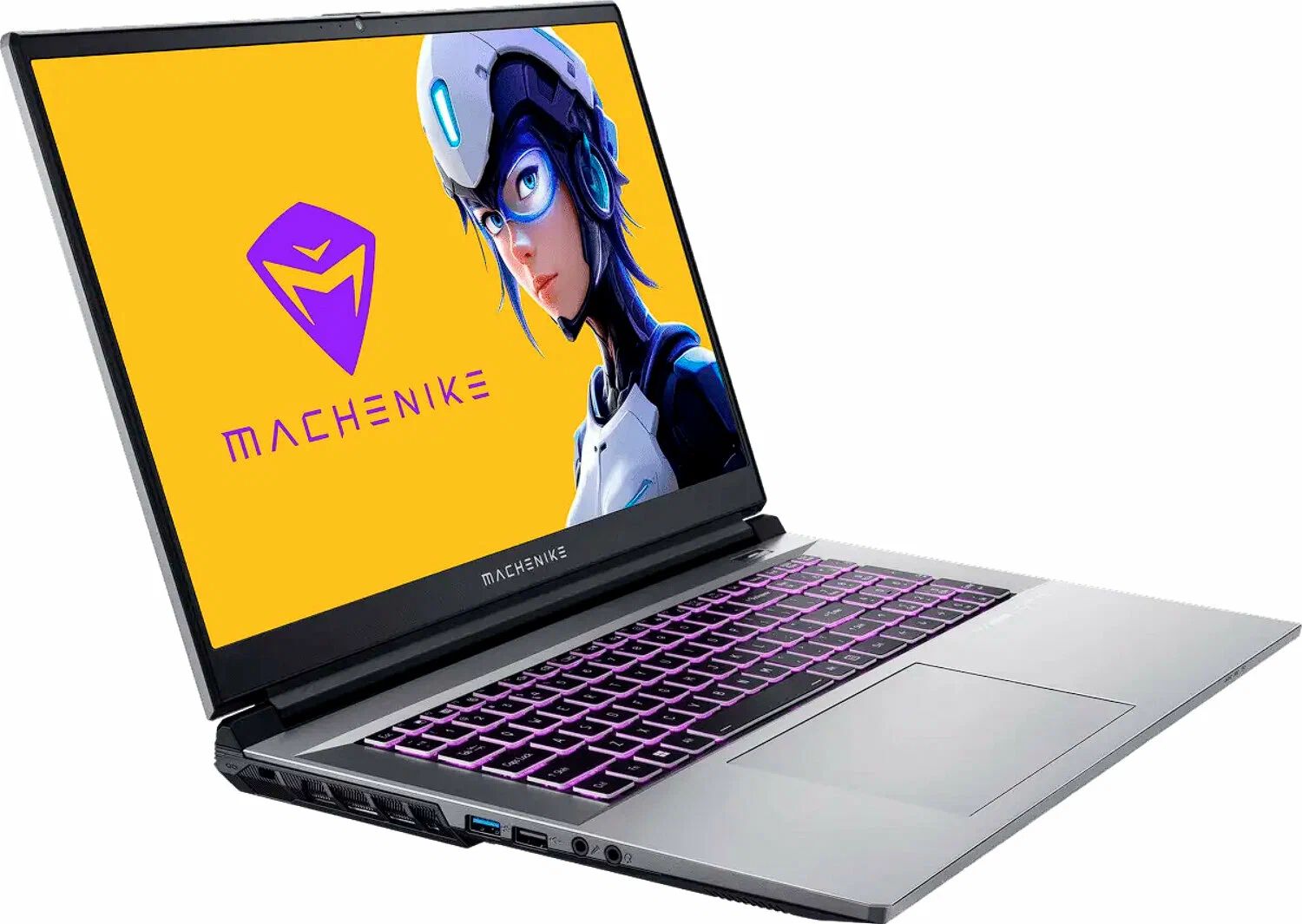 картинка Ноутбук Machenike L17 Satellite S 17.3'' (1920x1080) 144Гц IPS FHD/  Intel Core i5-12450H/  16ГБ DDR4/  512ГБ SSD/  GeForce RTX 3050 4ГБ/  53.5 Вт*ч/  NoOS/  Silver (JJ00GX00JRU) от магазина КомпьютерЦентр