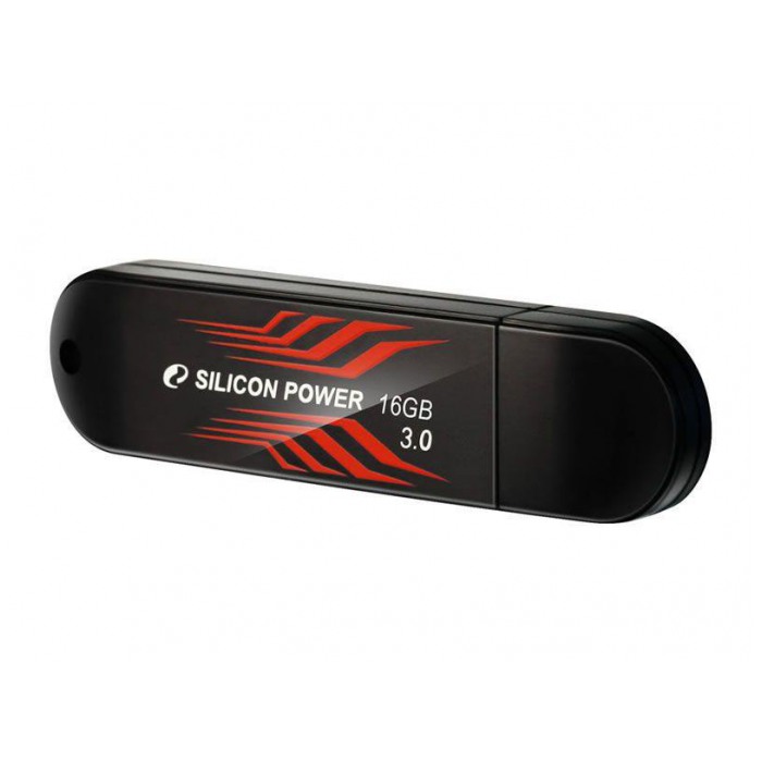 картинка Флешка USB SiliconPower 16Gb Blaze B10 Black USB3.0 (SP016GBUF3B10V1B) от магазина КомпьютерЦентр