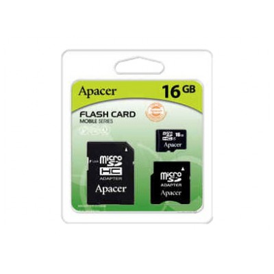 картинка Карта памяти Apacer microSDHC 16Gb class 4 (AP16GMCSH4-R) от магазина КомпьютерЦентр