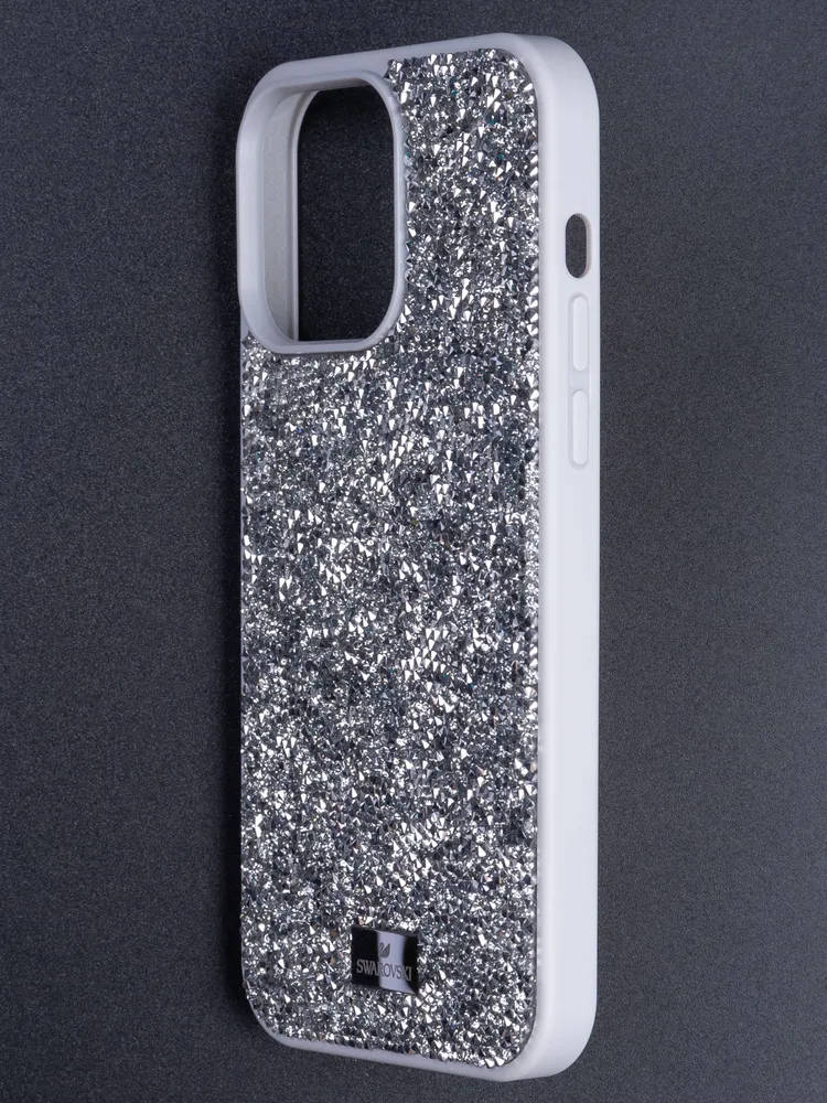 картинка Чехол Swarovski для iphone 15 Pro Max Серебро от магазина КомпьютерЦентр