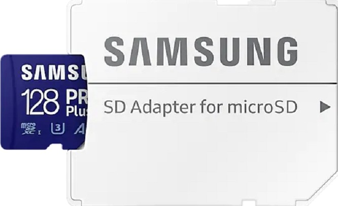 картинка Карта памяти 128Gb microSDXC Samsung PRO PLUS, A2, UHS Class 3, Video Class 30 + SD Adapter (MB-MD128KA/ APC) от магазина КомпьютерЦентр