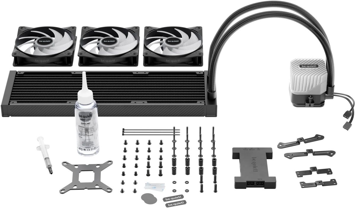картинка Водяное охлаждение для процессора Water Cooling System be quiet! LIGHT LOOP 360mm (BW022) 250W, Black от магазина КомпьютерЦентр