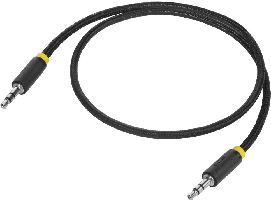 картинка Кабель аудио Greenconnect (GCR-AVC8114-1.5m) 1.5m jack 3,5mm/ jack 3,5mm, Black/ yellow, M/ M, Premium , экран, стерео от магазина КомпьютерЦентр