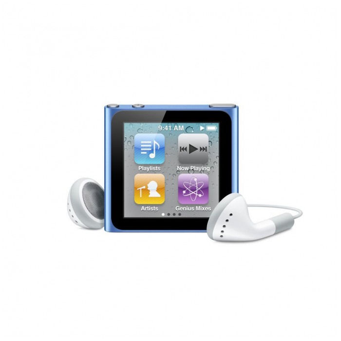 картинка Плеер MP3 Apple iPod nano 8Gb Blue (6Gen) (MC689) от магазина КомпьютерЦентр
