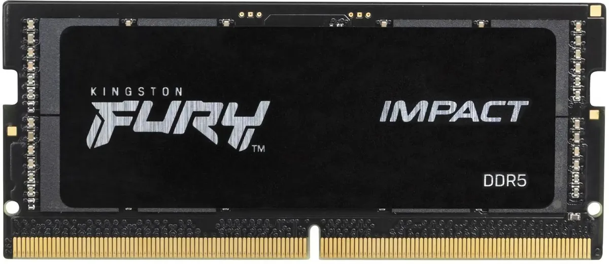 картинка SO-DIMM DDR5 16Gb 5600MHz PC5-44800 Kingston Fury Impact CL40 1.1V (KF556S40IB-16) от магазина КомпьютерЦентр
