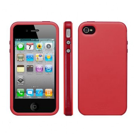 картинка Чехол SGP Neo Hybrid Case Color Series Dante Red for iPhone 4 (Steinheil Crystal LCD Screen) (SGP07051) от магазина КомпьютерЦентр