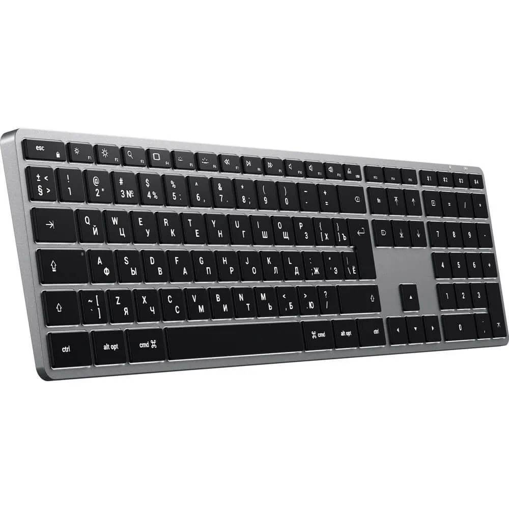 картинка Клавиатура беспроводная Satechi Slim X3 серый космос (ST-BTSX3M-RU) от магазина КомпьютерЦентр