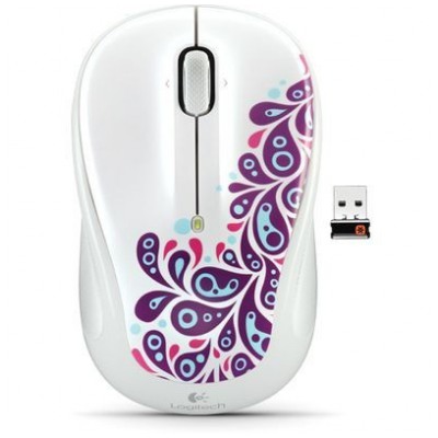 картинка Мышка Logitech M325 Wireless White Paisley (910-003021) от магазина КомпьютерЦентр