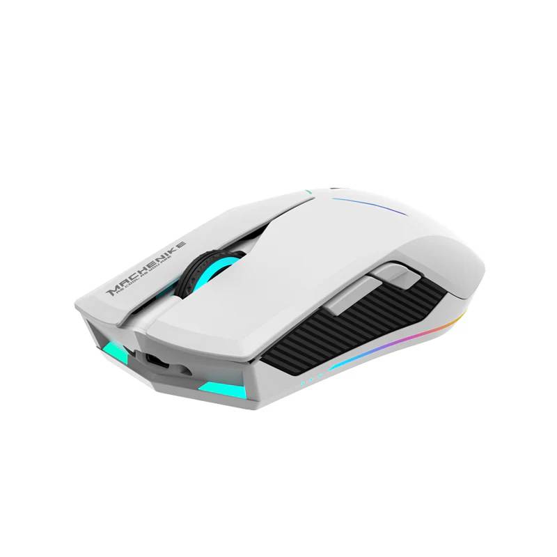 картинка Мышка игровая проводная/ беспроводная Machenike M721, RGB white (PMW3325) от магазина КомпьютерЦентр