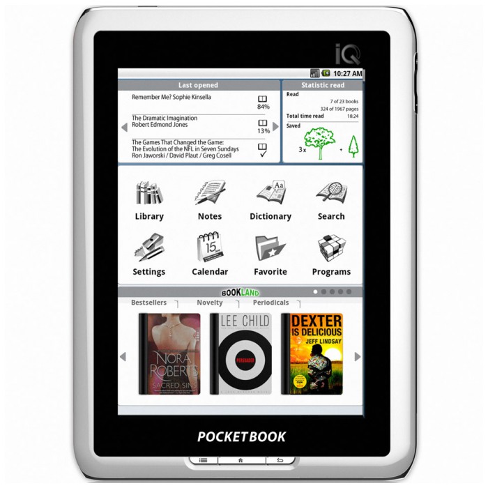 картинка Электронная книга PocketBook iQ 701 Glossy White (PB701-GW) от магазина КомпьютерЦентр