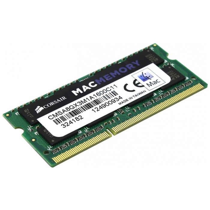картинка Оперативная память Corsair SO-DIMM DDR3L 8Gb 1600MHz PC3-12800 (CMSA8GX3M1A1600C11) от магазина КомпьютерЦентр