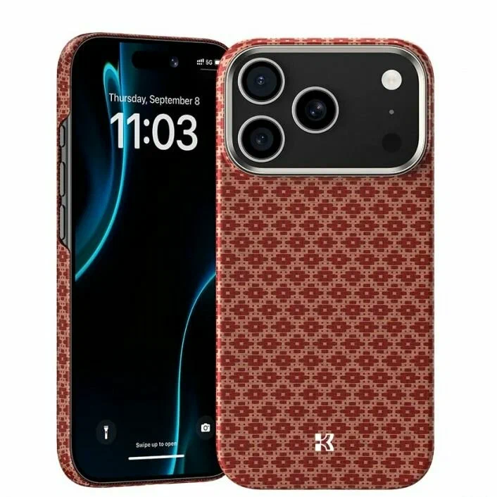картинка Чехол Benks ArmorGrid Case built with Kevlar для iPhone 17 Pro Max 6.9'', цвет ярко оранжевый (Fortune Orange) от магазина КомпьютерЦентр