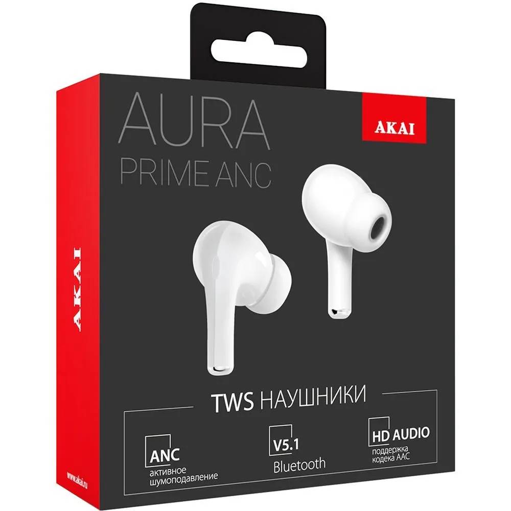 картинка Bluetooth гарнитура Akai HD-277 Aura Prime ANC White от магазина КомпьютерЦентр
