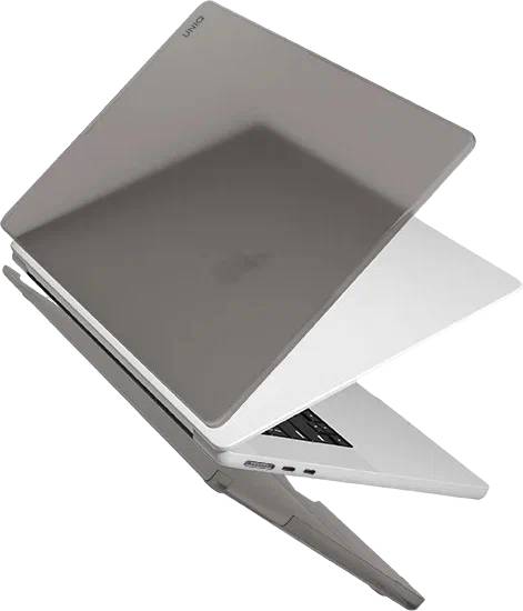 картинка Чехол Uniq CLARO для MacBook AIR 13'' M2/ M3 (2022-2024), Matte Grey (MA13(2022)-CLAROMGRY) от магазина КомпьютерЦентр