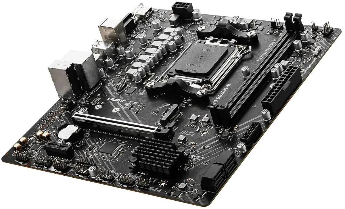 картинка Материнская плата MSI AM5 B650 PRO B650M-B 2xDDR5 mATX от магазина КомпьютерЦентр