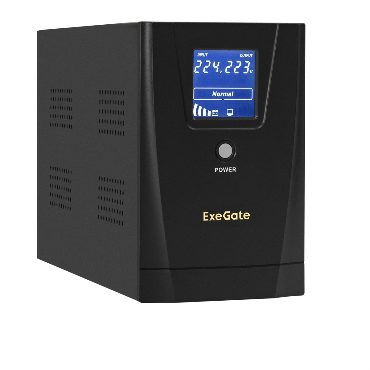 картинка ИБП ExeGate EX292633RUS SpecialPro Smart LLB-2200.LCD.AVR.1SH.2C13.RJ.USB 2200VA/ 1300W,LCD,AVR,1*Schuko+2*C13,RJ45/ 11,USB, металлический корпус, Black от магазина КомпьютерЦентр