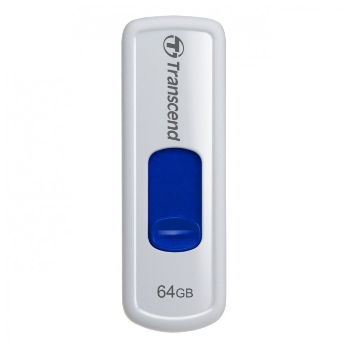 картинка Флешка USB Transcend 64Gb JetFlash 530 White/ Blue (TS64GJF530) от магазина КомпьютерЦентр